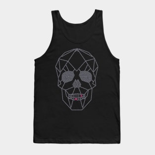 Skull Rhinestone Style Tank Top